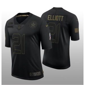 DALLAS COWBOYS EZEKIEL ELLIOTT 21 SALUTE TO SERVICE BLACK JERSEY